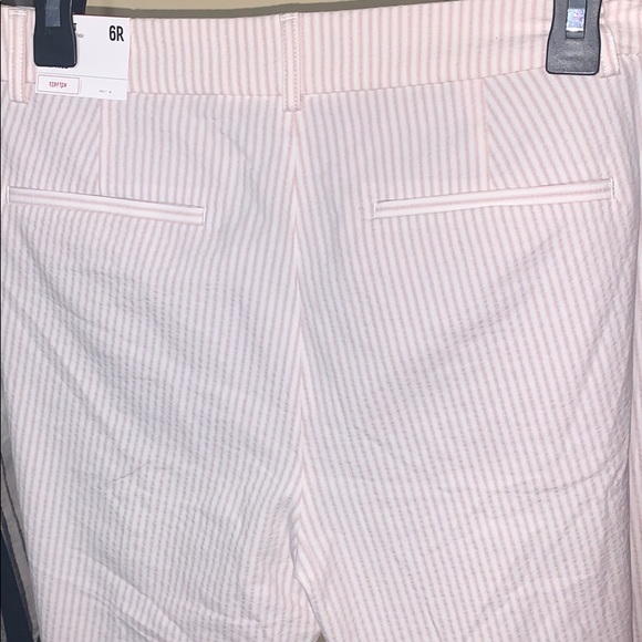 Pink striped columnists ankle mid rise pants! - Picture 3 of 3